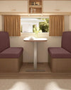2pcs/set Rv Dinette Cushion Covers Stretch Jacquard Camper Seat Cover Dining Sofa Cover Removable for Rv Camper Car Bench Seats