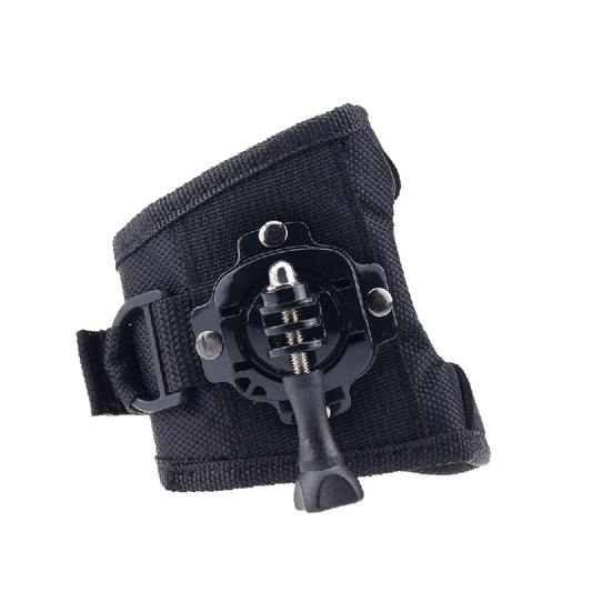 360° Rotation Action Camera Glove Wrist Strap Mount Adjustable Hand Mount for Sports Cameras