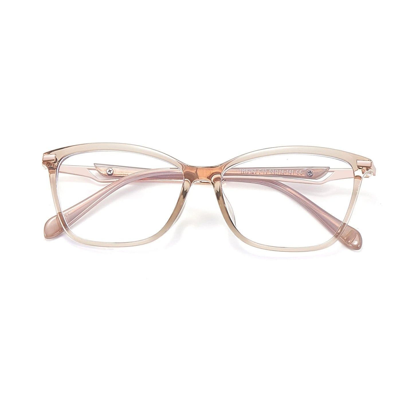 Retro Square Cat Eye Lightweight TR90 Eyeglasses Frames for Women