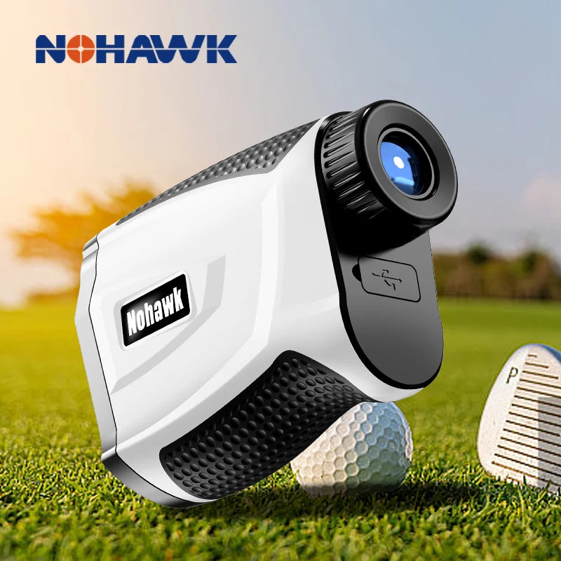 Golf Laser Rangefinder 600/1000M Magnetically, Lithium Battery with Flagpole Lock Vibration and Slope Compensation