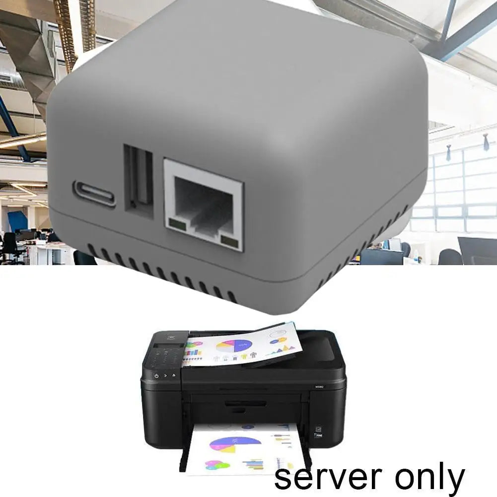 WiFi Network Wireless BT 4.0 Print Server Networking USB 2.0 Port Fast RJ-45 LAN Port Ethernet Print Server Drive free