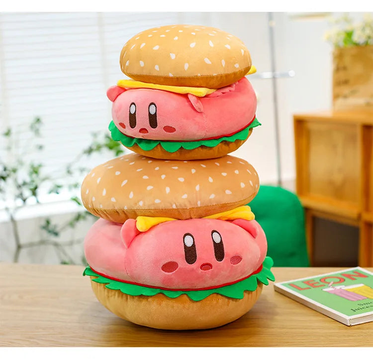 Cute Burger Shape Plush Toy Soft Huggable Stuffed Animal