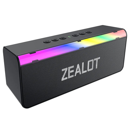 ZEALOT-S72 Portable Bluetooth-Compatible Speakers, Bass with Subwoofer, Wireless Sound Box, Waterproof TWS Boombox, 3000mAh, 20W