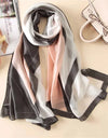 Women Summer Silk Scarves Shawl Lady Wrap Soft Female Echarpe Designer Beach Stole Bandana foulard muffler