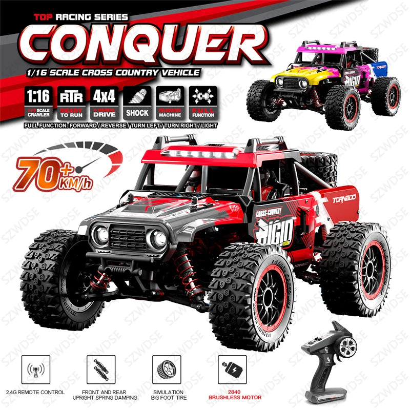 RC Car 4WD Thunder High Speed off-road vehicle Brushless four-wheel drive Thunder off-road vehicle RC Toy