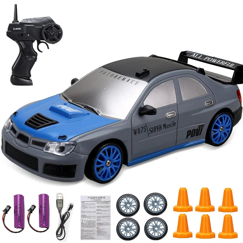 2.4G Drift Rc Car 4WD RC Drift Car Toy Remote Control GTR Model AE86 Vehicle Car RC Racing Car Toy for Children Christmas Gifts