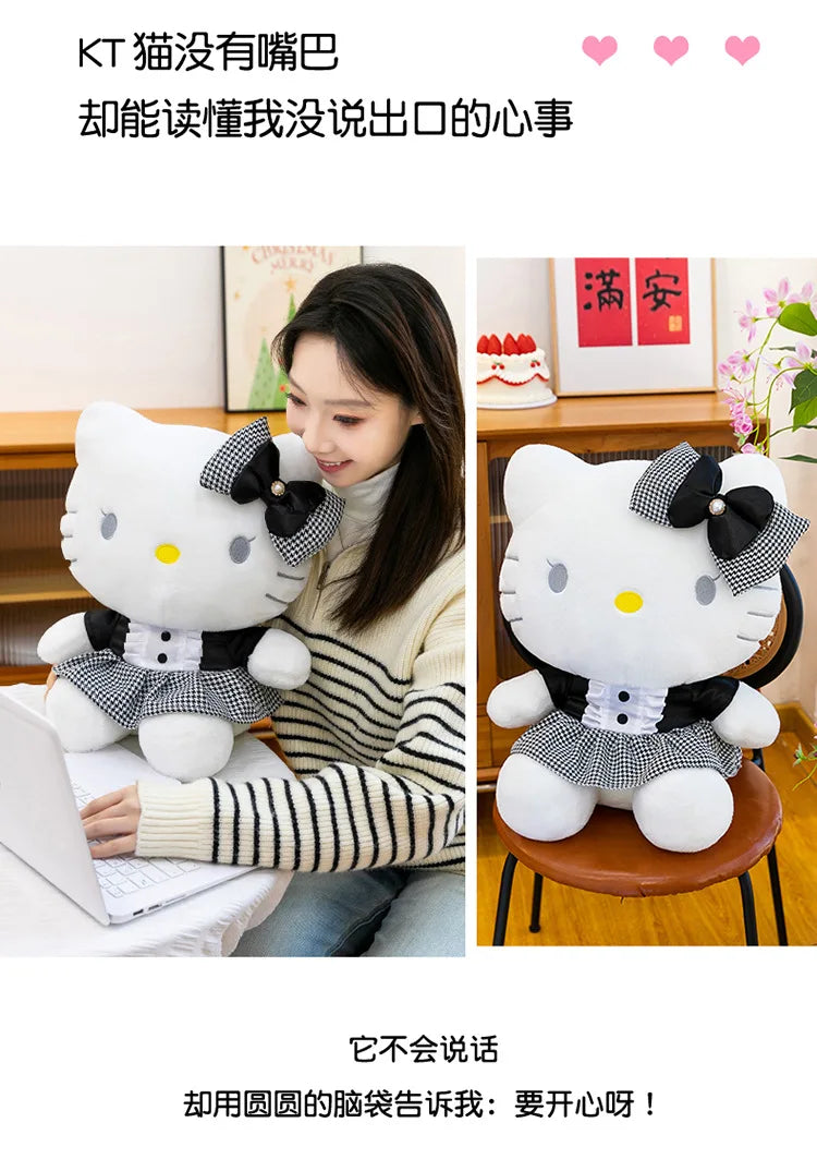 Black Cat Character Plush Stuffed Doll Pillow Toy