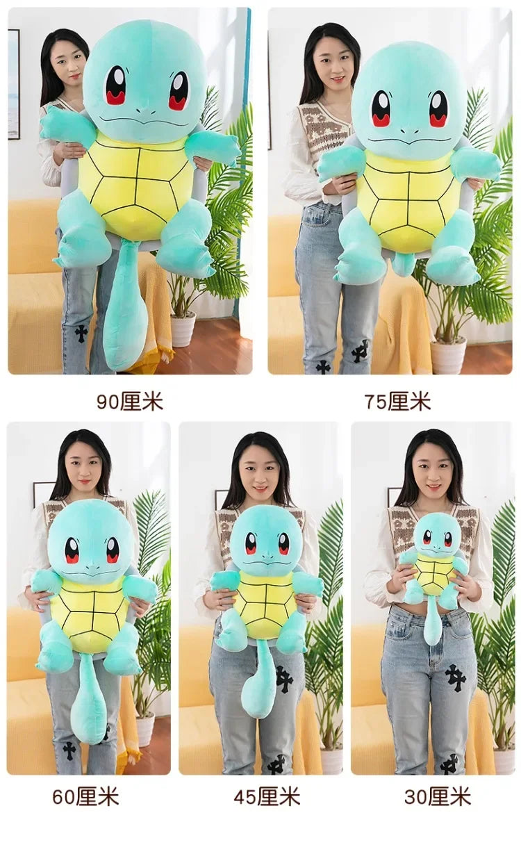 60cm Squirtle Plush Doll Big Size Pokemon Plush Toys Kawaii Stuffed Toys Cute Turtle Pillow Christmas Gift Toys for Boys Girls