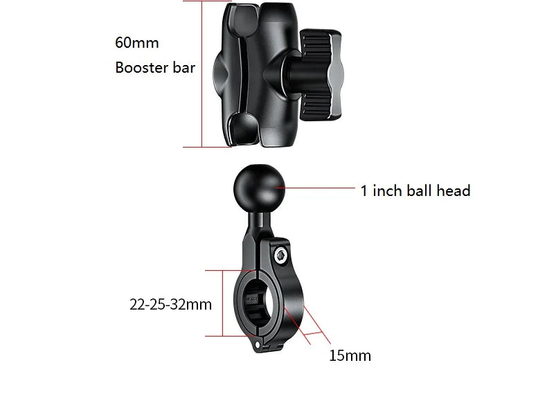 Upgraded Motorcycle Phone Holder 15W Wireless Charger USB QC3.0 Fast Charging Bike Smartphone Stand 360 Cellphone Support