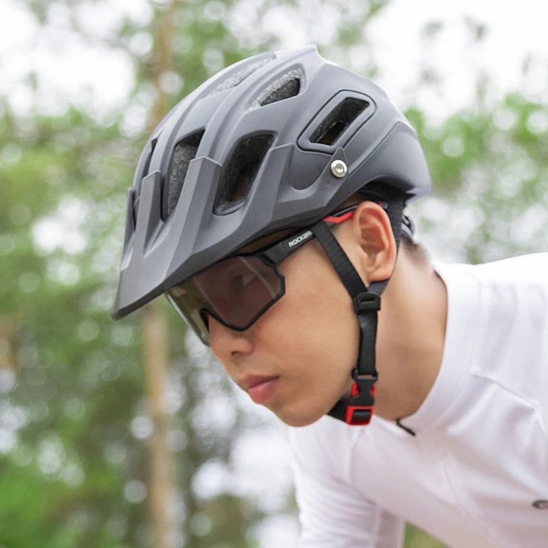 Photochromic Bicycle Glasses UV400 Goggle Large Frame Men Women Sports Bike Eyewear Sungless Adjustable Cycling Glasses