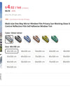 Multi-size One Way Mirror Window Film Privacy Sun Blocking Glass Sticker Heat Control Reflective Film Self Adhesive Window Tint