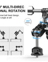Magic Arm Multi-way Ball Aluminum Alloy Mount for Gopro/ DJI Action Camera Accessories & 1/4 Screw Hole Equipments