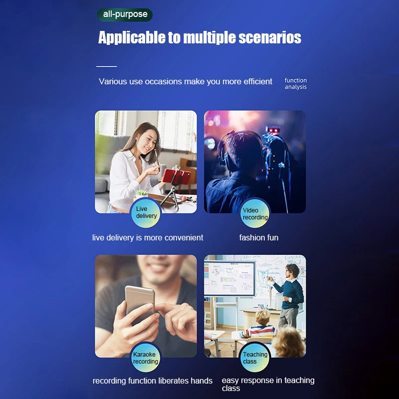 Wireless 3.5mm Lavalier Lapel Microphone Omnidirectional Condenser Mic for Camera Speaker Smartphone,Recording Mic for Youtube