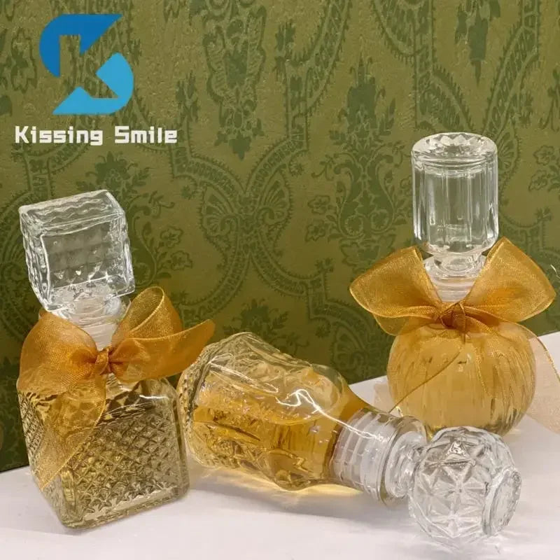 50ml 100ml 6pcs 12pcs Whisky Glass Liquor Bottle French Carved For Alcohol Wedding Gifts Wine Mini Container Storage Favour Set