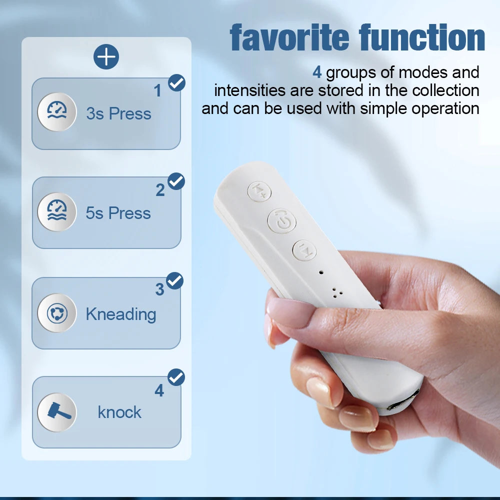 Small Electric Pulse Massage Instrument Household Portable Massage Device Clip-on Physiotherapy Massager USB Charging