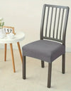 1PC Stretch Dining Chair Seat Cover Jacquard Solid Color Chairs Covers Removable Anti-Dust Chair Cushion Slipcovers Hotel Home
