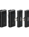 Dual Channel Wireless Mic Microphone for Android iPhone for Live-streaming Video Recording