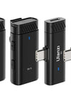 Dual Channel Wireless Mic Microphone for Android iPhone for Live-streaming Video Recording