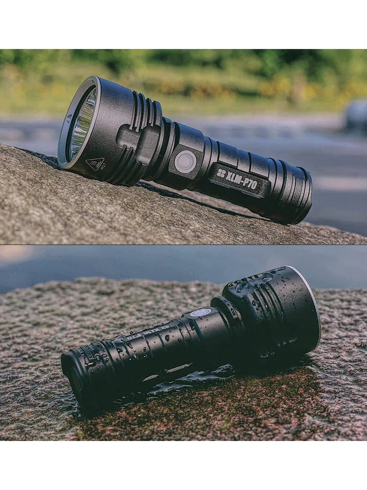 P70 LED Flashlight High Power USB Rechargeable Torch 26650 Battery Waterproof Outdoor Camping Light