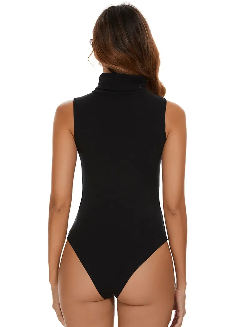 Women High Collar Sleeveless Bodysuit – Tummy Control & Butt Lifting Shapewear