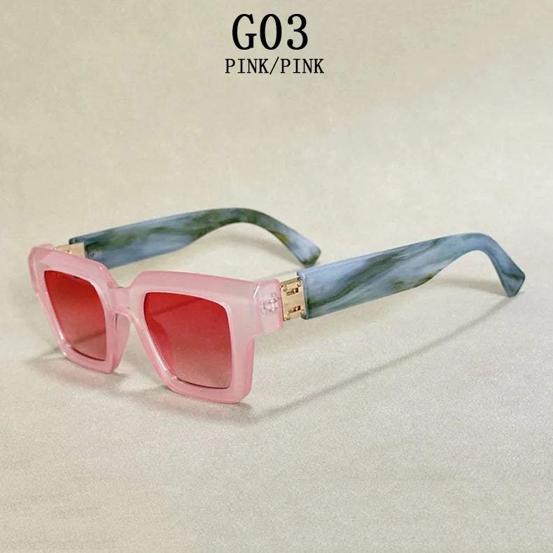 Square Frame Sunglasses With UV400 Protection