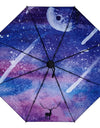 Starry Sky Automatic Umbrella Uv Protection Windproof Strong Umbrella