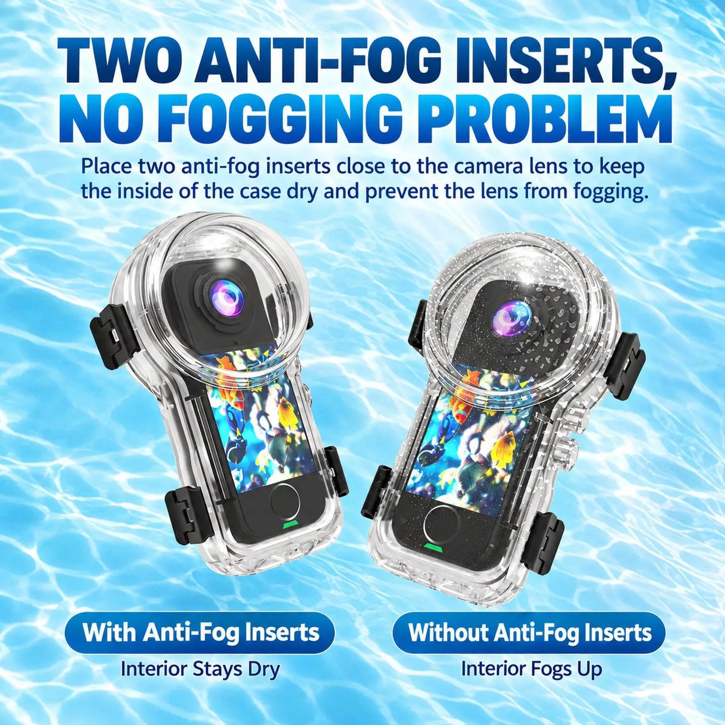 60 Metre Invisible Waterproof Diving Case for Insta360 X4 Air