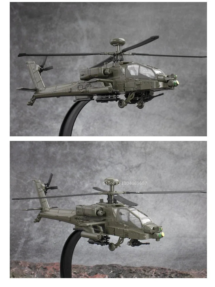 1:32 AH-64 Apache Helicopter Diecast Model Toy