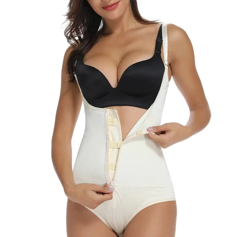 Women Full Body Bodysuit Corset Miss Moly Solid High Waist Control Binder Party Seamless Tummy Trimmer Bodyshaper Shapewear