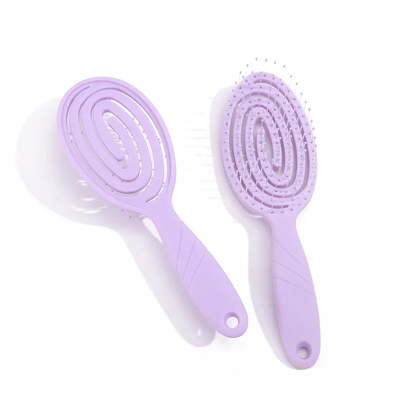 Oval Hollow Ventilated Comb Anti-static Massage Scalp Beauty Smoothing Hair Styling Tools Hair Brush  Hair Accessories