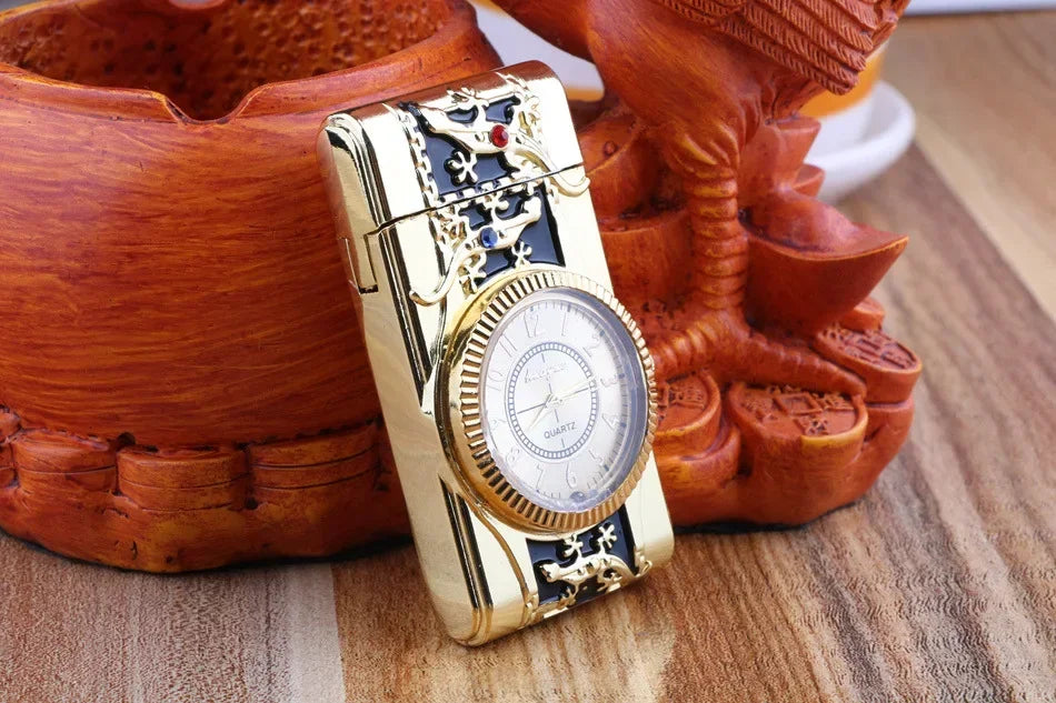 Turbo Jet Flame Lighter Compact Butane Torch for Cigars Cigarettes Windproof Direct Fire Lighter Ideal Gift for Men