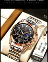 Men Watches Stainless Steel Top Luxury Fashion Business Wristwatch Waterproof Luminous Quartz Watches
