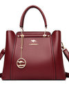 3 Layers Quality Leather Luxury Handbags Bags Designer Crossbody Bags for Women Large Capacity Tote Bag