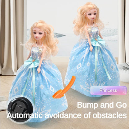 12 Inch/31 Cm Electric Universal Walking Doll With Music And Dance, Wedding Dress Princess