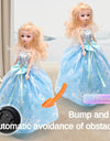 12 Inch/31 Cm Electric Universal Walking Doll With Music And Dance, Wedding Dress Princess