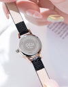 Classic Simple Women Watch Roman Numeral Dial Luxury Rose Gold Watch Case Office Lady Slender Wrist watch