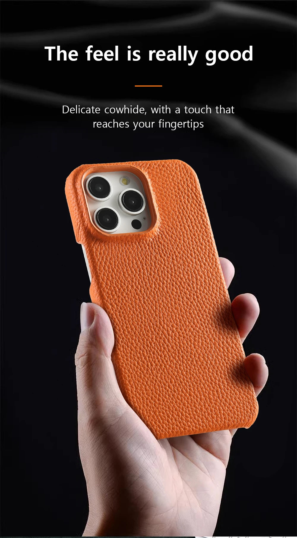 for Magsafe Case for iPhone 15 16 Pro Max Promax 16Pro Natural Cowhide Lychee Leather  Protector Luxury Phone Back Cover