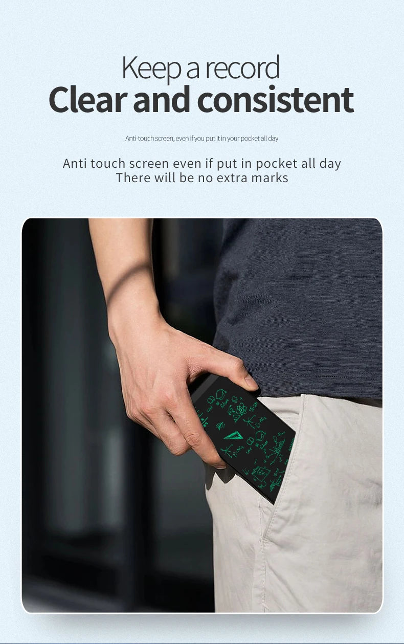 6.5-inch Screen Superfine Handwriting LCD Writing Board Meeting megnetic Single/Double Sided Pad Liquid Drawings Tablet