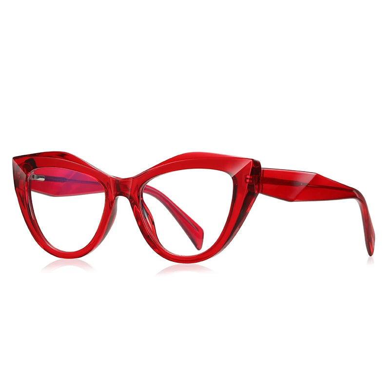 HONGMEI Unique Design Myopia Prescription Glasses Women Cat Eye Hyperopia Reading Anti Blue Light Optical Eyeglasses Frame2166