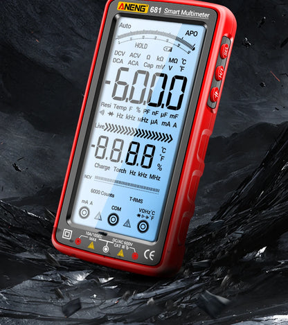 Rechargeable Digital Professional Multimeter Non-contact Voltage Tester AC/DC Voltage Meter LCD Screen Current Tester