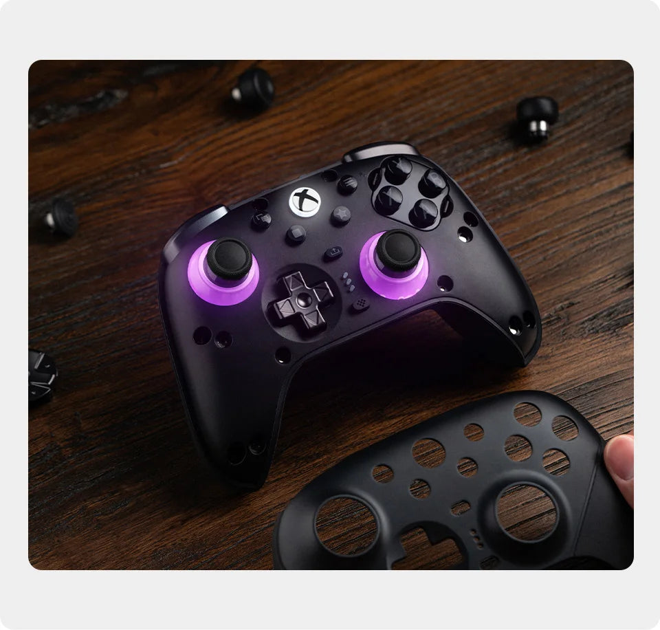 Wireless Gaming Controller with Swappable Parts and TMR Joysticks for Xbox and PC