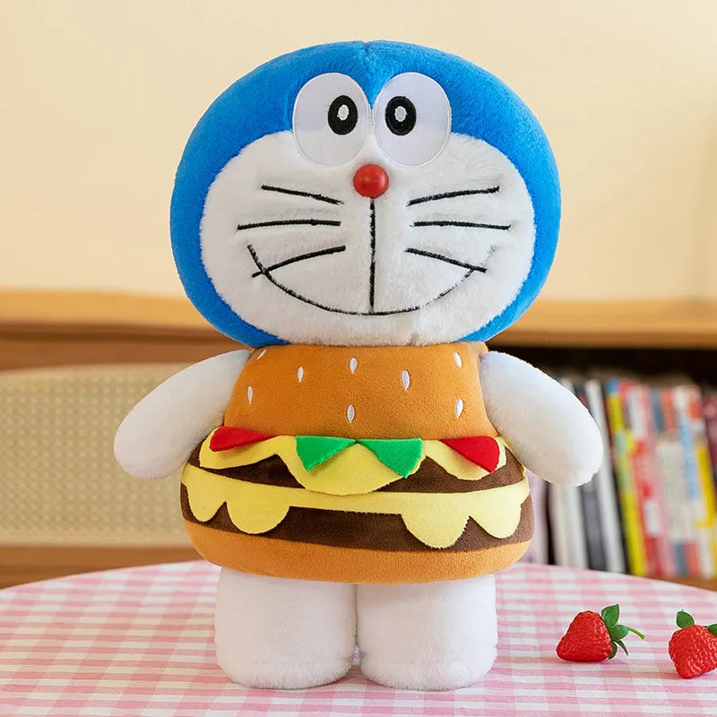 Large Blue Robot Cat Plush Stuffed Doll Toy