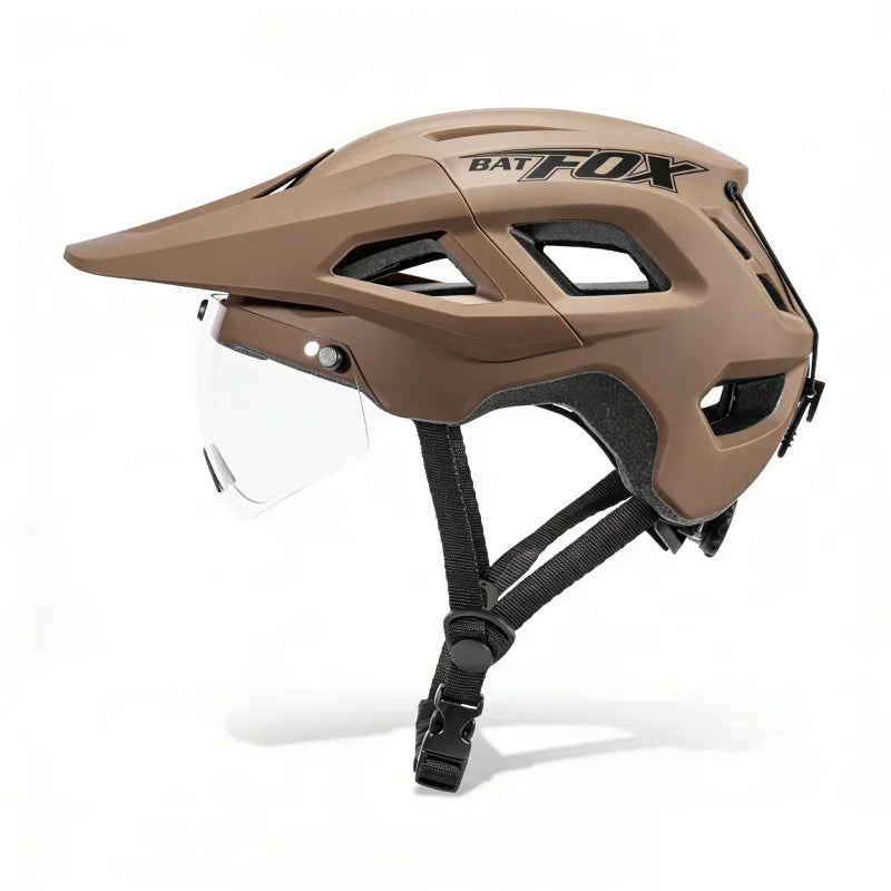 Cycling Helmet With Magnetic Lens And Removable Lining