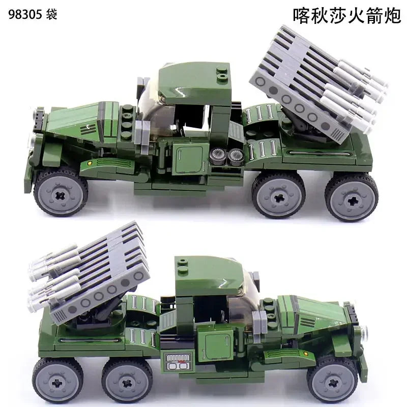 606 Pcs RSO/01 & 37mm Antitank  PaK35/36 WW2 Military SeriesTank Building Blocks  Bricks Model Set Toys for Gifts