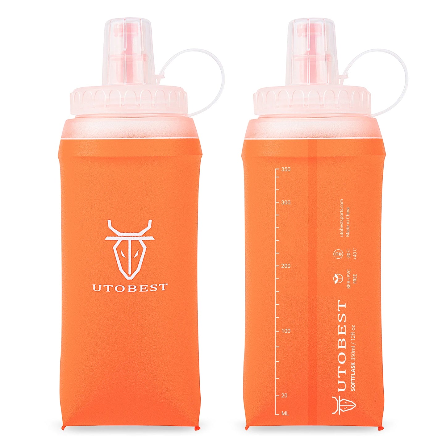 350ml/500ml Soft Flask Foldable Silicone Water Bottle TPU Running Kettle Outdoor Camping Running Cycling