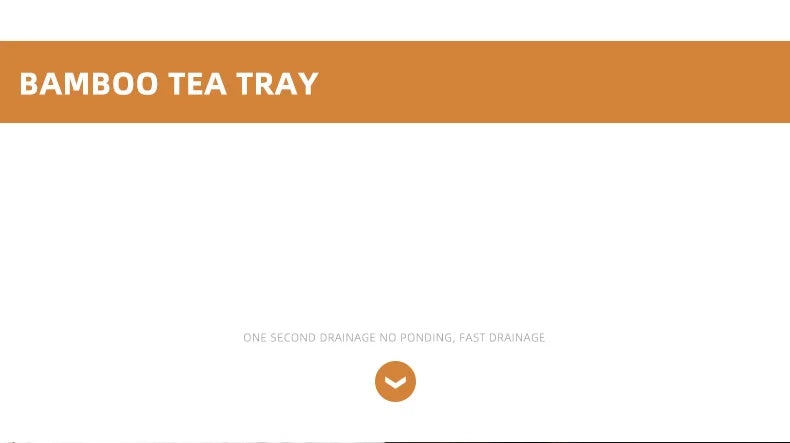 Bamboo Tea Tray Home Living Room Kungfu Tea Set Small Tea Tray Draining Dry Soaking Table Storage Wet And Dry Use