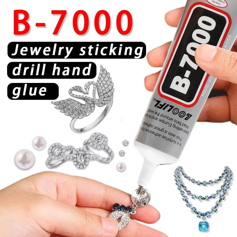 B7000 transparent glue,with precision nib,rhinestone glue,rhinestone crafts jewelry glue,jewelry glue,jewelry process makeup