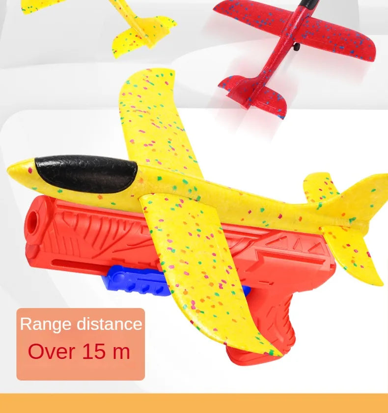 Foam aircraft launcher epp foam aircraft glider player catapult children catapult weapons aircraft shooting game toys