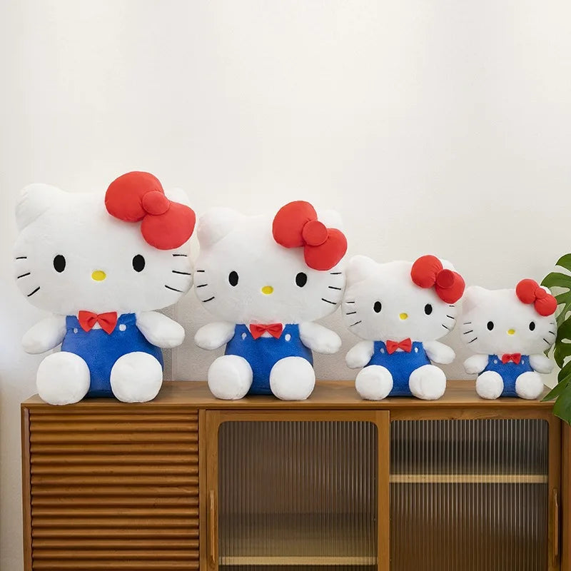 Kawaii Hello Kitty Plush Toy Sanrio Cute Hello Kitty Stuffed Doll for Kids Birthday Gift Valentine Present for Girls Soft Doll