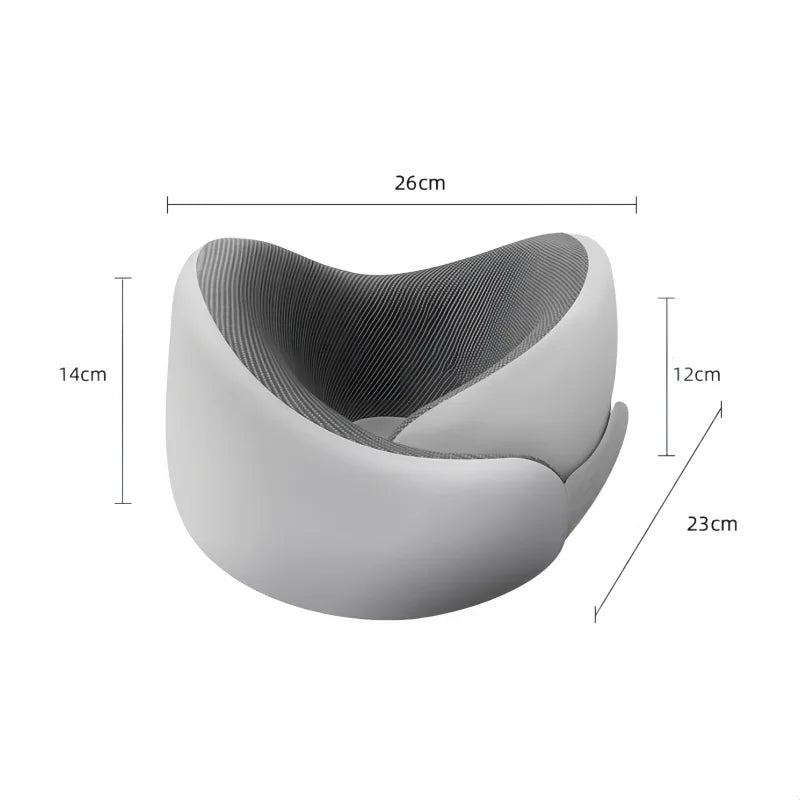 Memory Sponge Neck Pillow Adjustable Size U-shaped Neck Pillows Portable Nap Pillow For Travel Working Cervical Vertebra Protect
